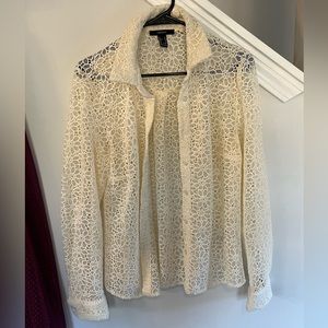 Cream blouse size medium